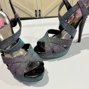 Style & Co. Elegant Glitter Strappy 5 1/2” Heels